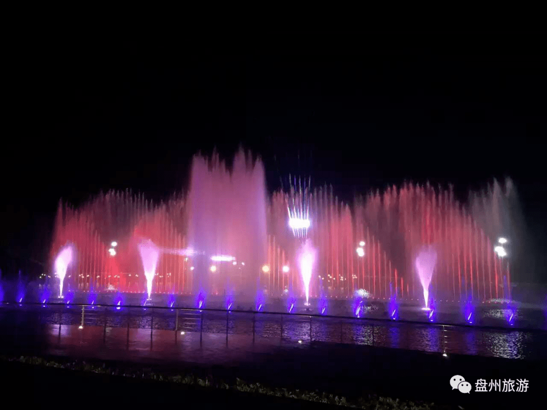 盘州旅游红果中央森林公园美丽夜景等你邂逅