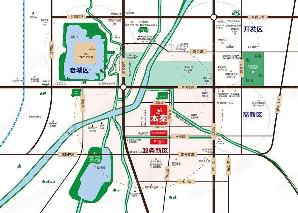 250553㎡聊城又一新楼盘要来了位置太靓上万人将涌入