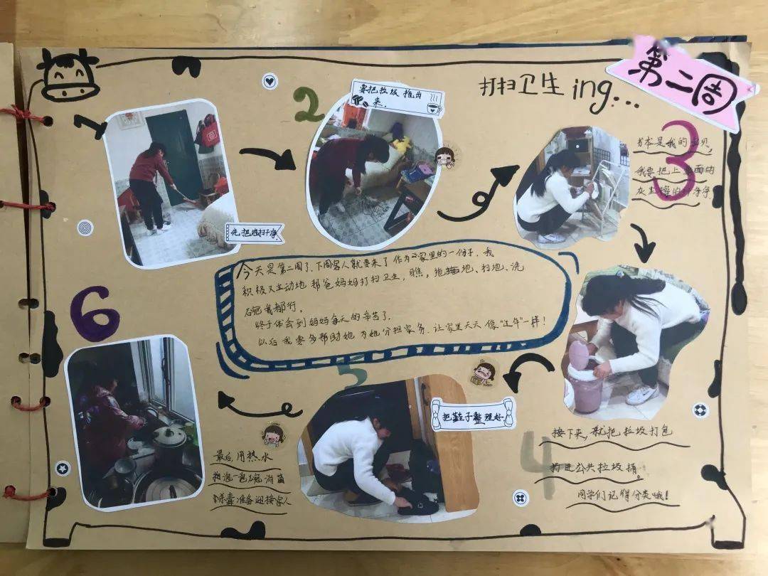 绘劳动迎新春寒假劳动手册篇