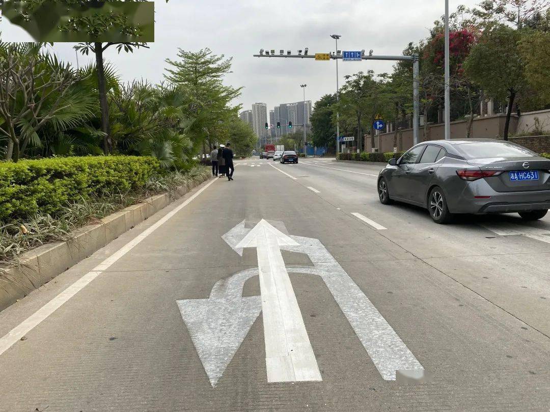 東莞這個路口禁止掉頭和左轉!_車道