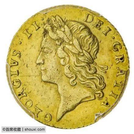 分享pcgsau55的1732年半基尼评级币唯一最佳品相