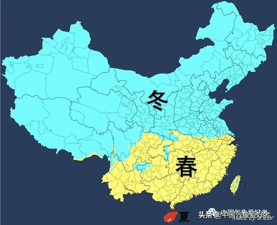 3月6日我国季节分布,中气爱制作北方的升温比岭南更迅猛.