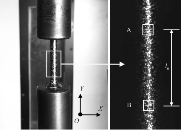 基于dic方法的tc4钛合金高温拉伸试验