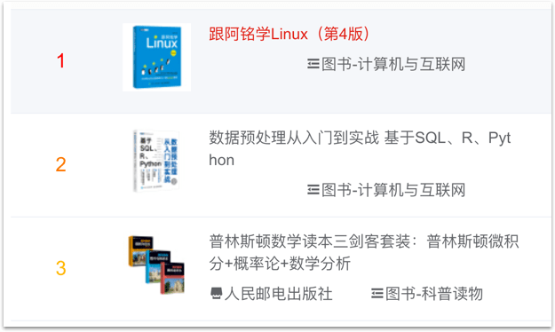 一周畅销书速报 预处理