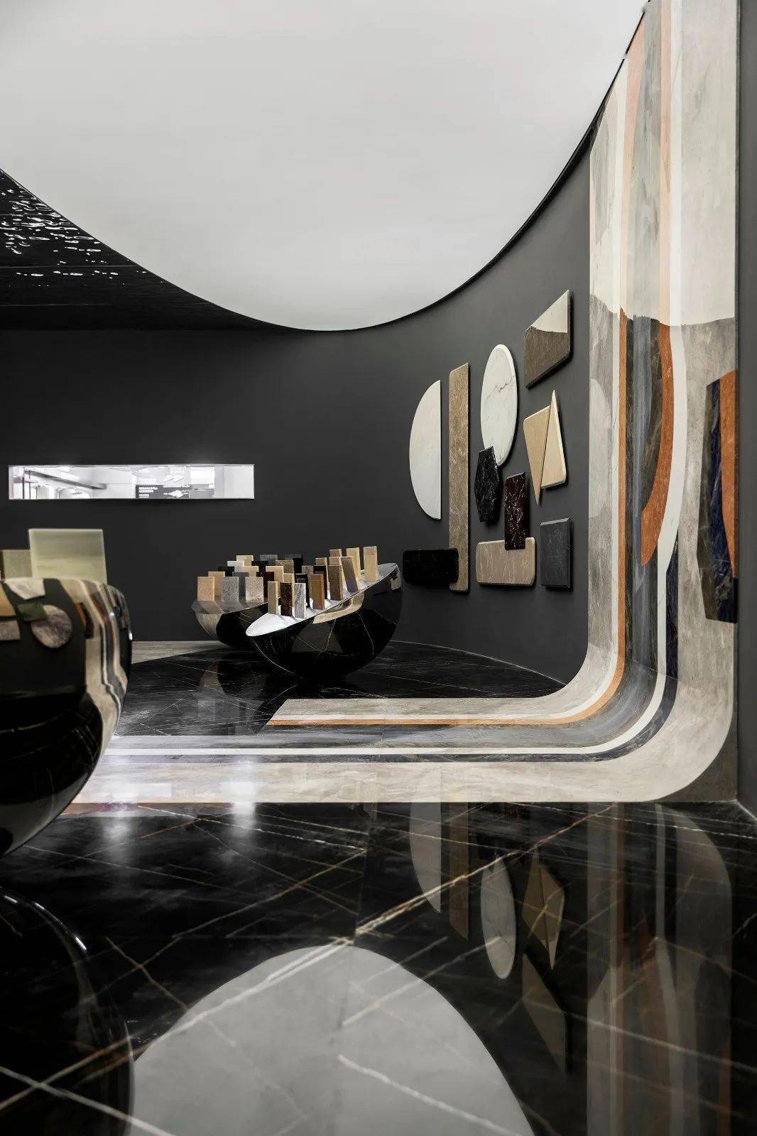 石材展厅能充分展示出石材的质地,纹理,色泽,纹理等特点_空间