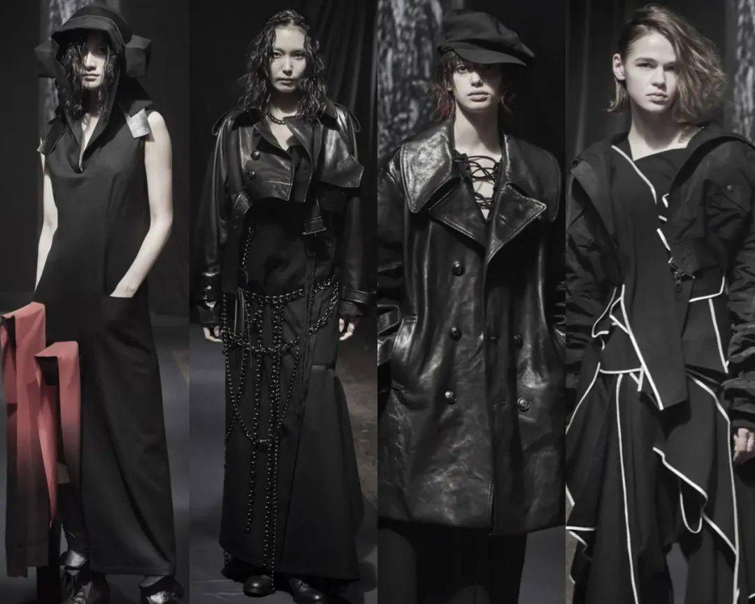 山本耀司yohji Yamamoto 21秋冬女装系列发布 浪漫暗黑朋克 Fall