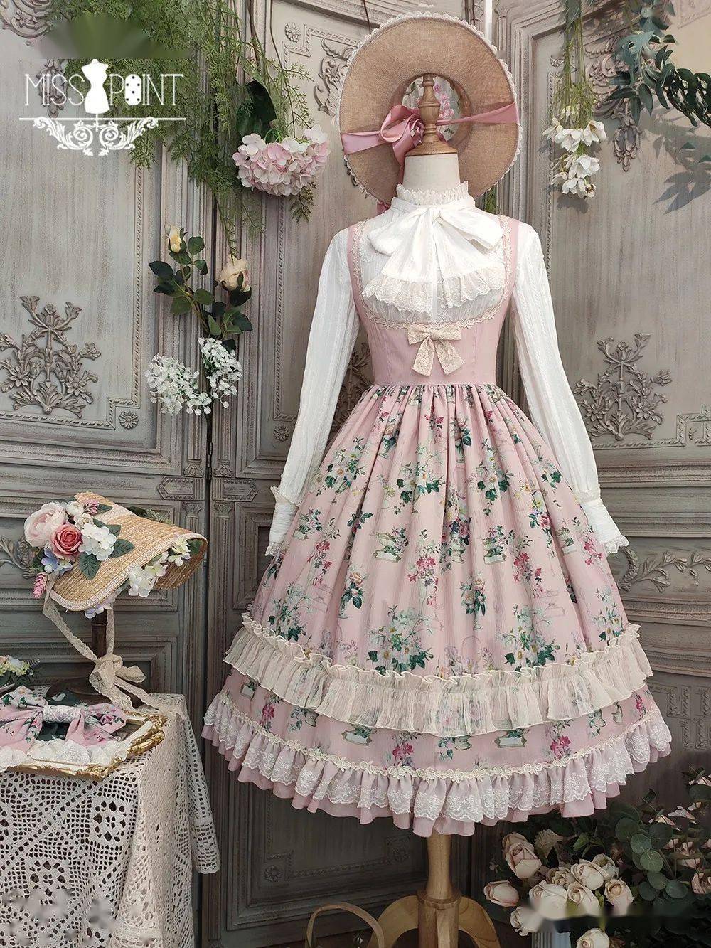lolita20款花墙柄小裙子属于春天得温柔来啦