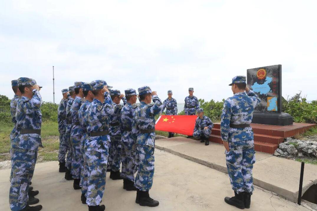 南海舰队官兵纪念314海战
