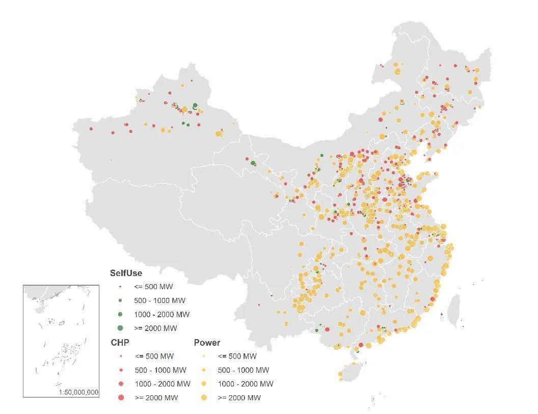 中国火电厂分布图图片