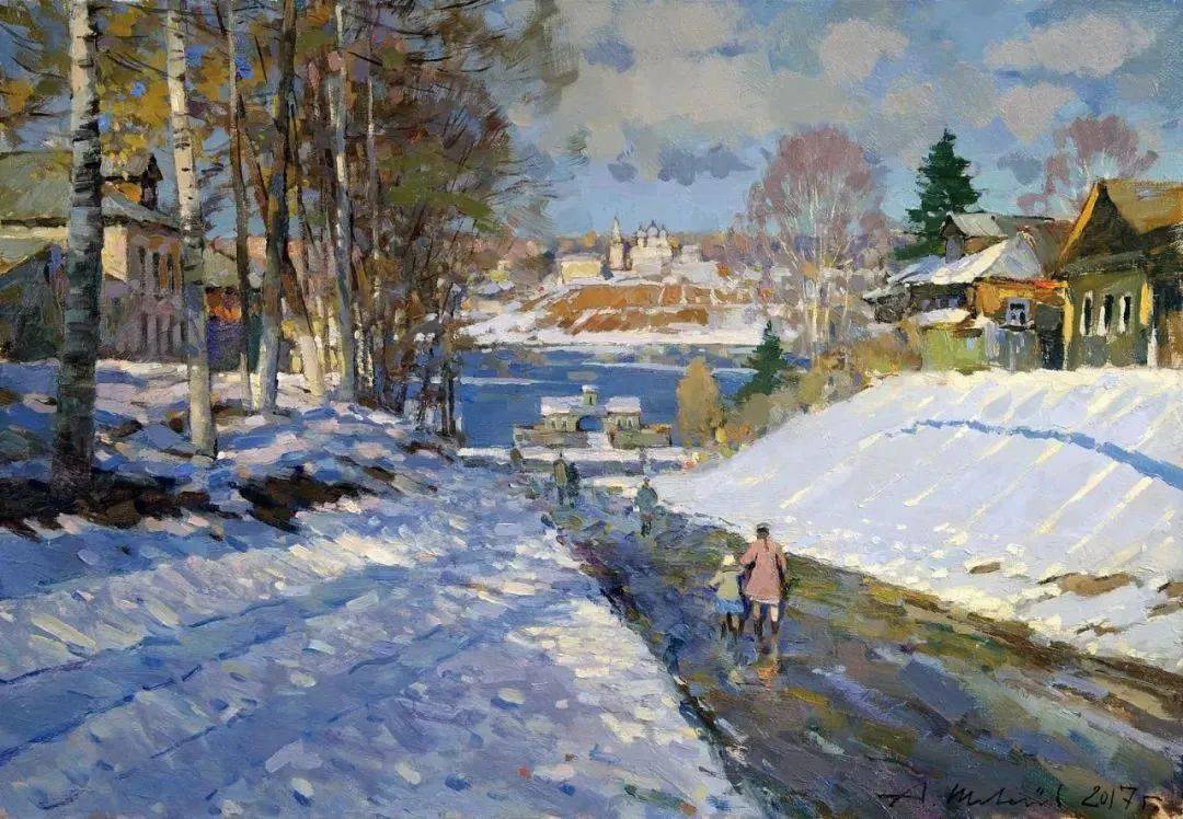 俄罗斯印象派画家alexandershevelev油画作品