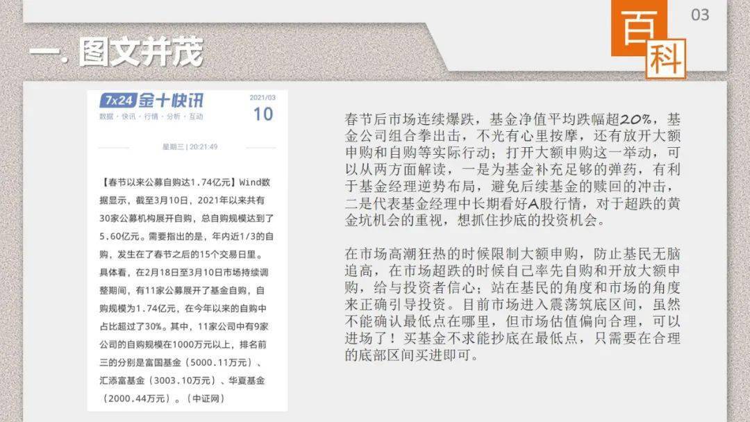 3月第二周部分投教素材