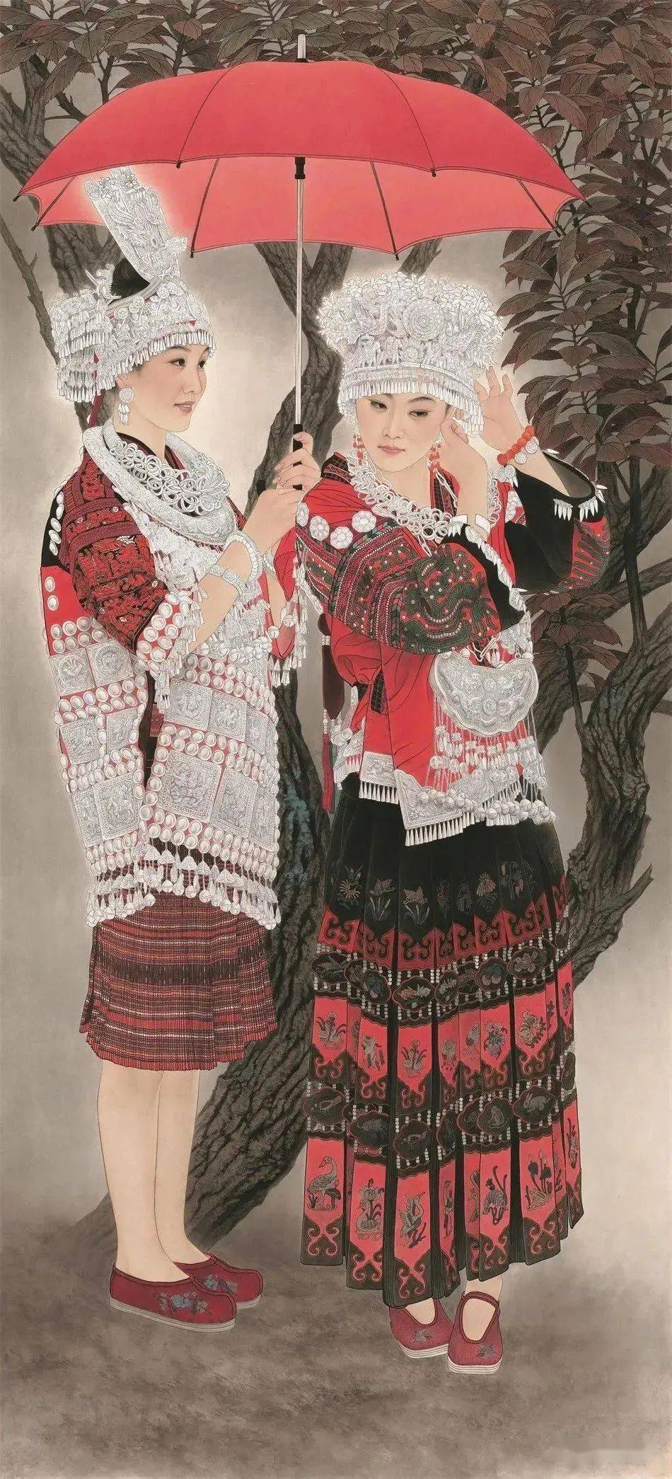 不瞒你说宋彦军工笔中的画现代女性之美