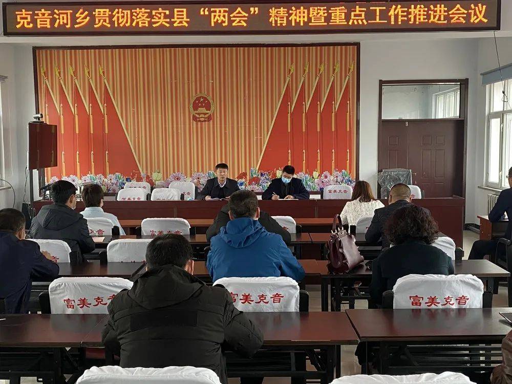 克音河乡召开贯彻落实县"两会"精神暨重点工作推进会议