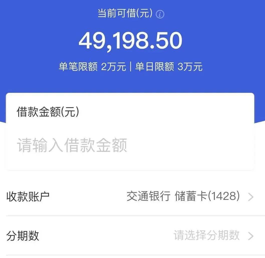 小鵝花錢最高額度5萬元,目前已經開通的額度普遍在20000元~30000元