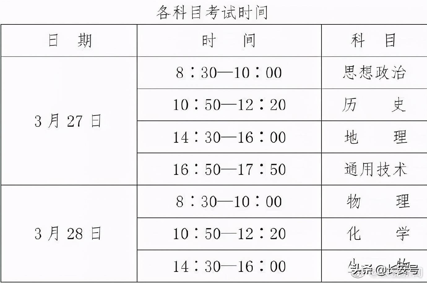 今起(3月27日)陕西举行高中学业水平考试 开考科目共7科