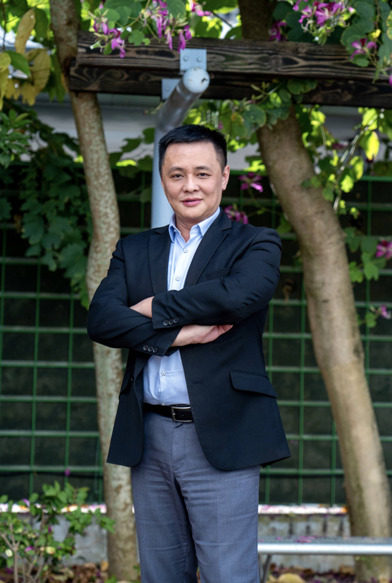 香港将军澳香岛中学校长邓飞(2020年摄).