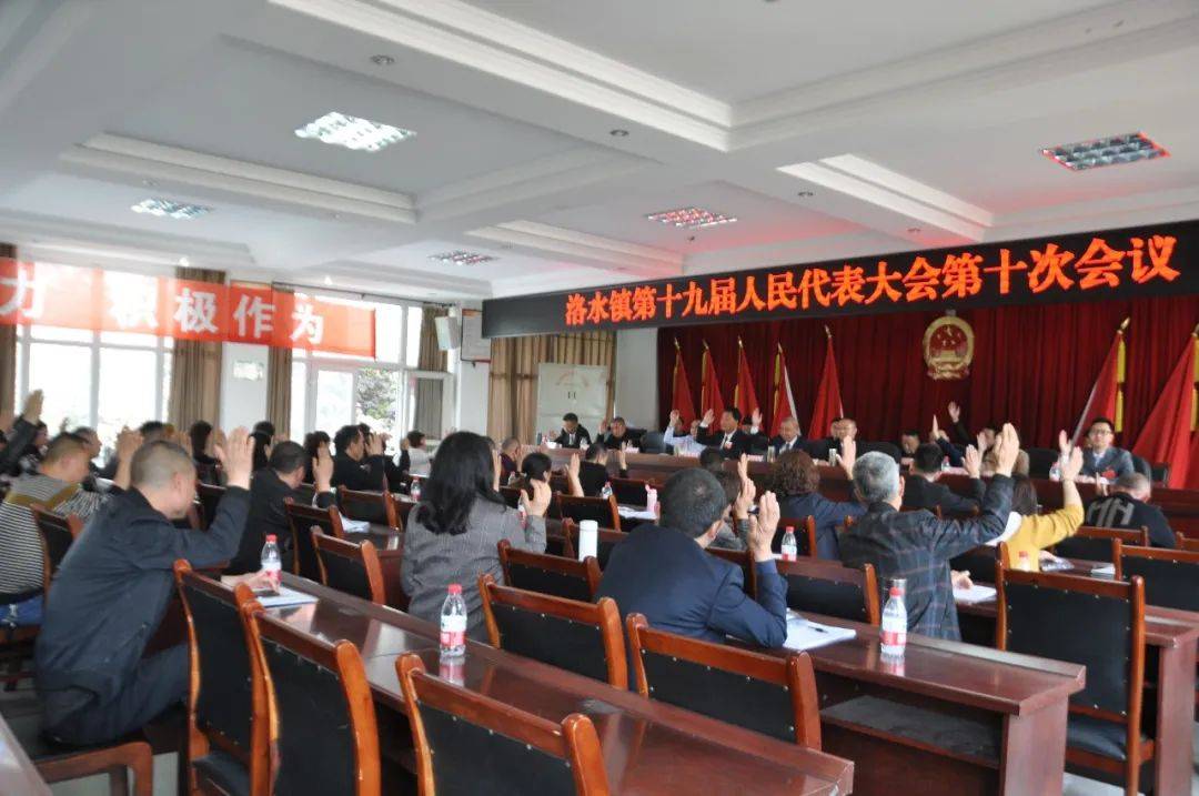 洛水镇第十九届人民代表大会第十次会议胜利闭幕