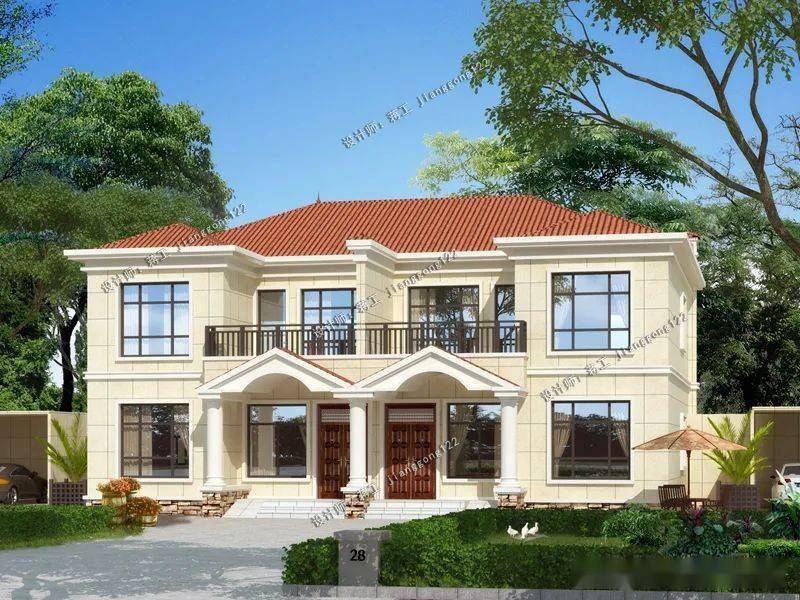 有兄弟就好了5款双拼别墅宽仅16米建出来又省钱又霸气