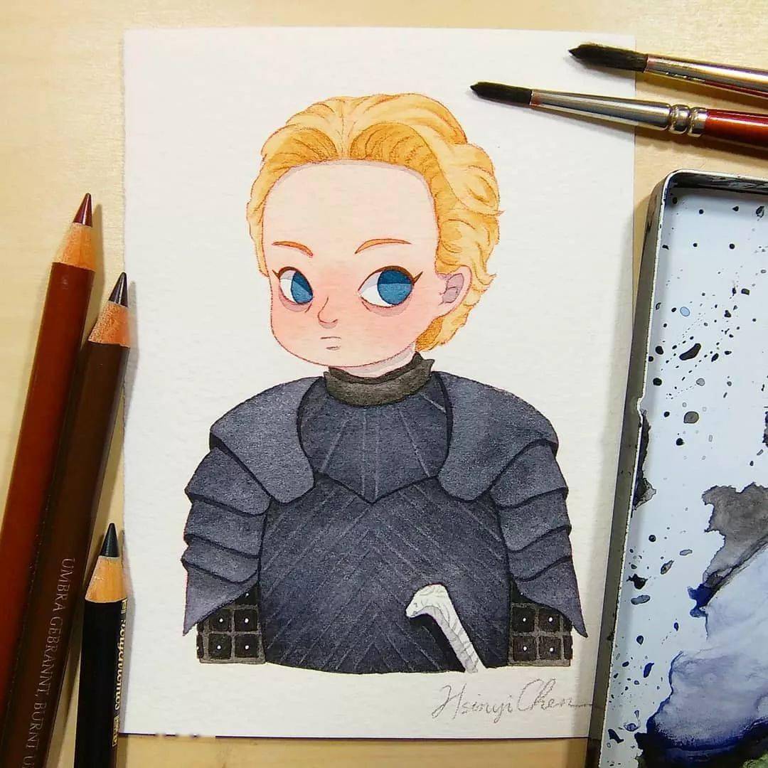 当权利的游戏遇上卡通风~这样的龙妈也很可爱啊_hsinyi