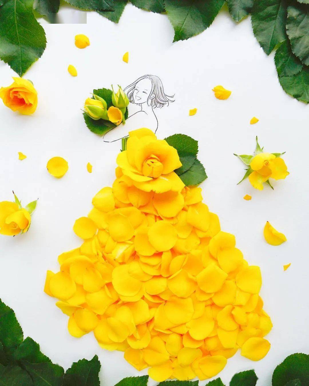 春天和花瓣裙有个约会