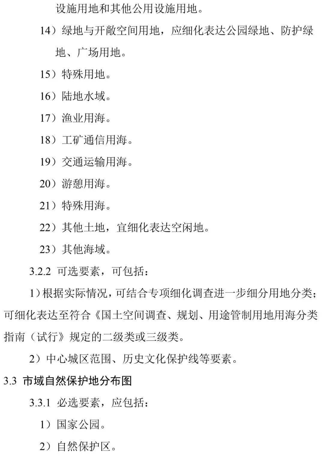 自然資源部歷基於《市級國土空間總體規劃編制指南(試行)》指引下的