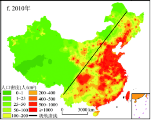 中国人口密度是多少_中国人口密度图(3)