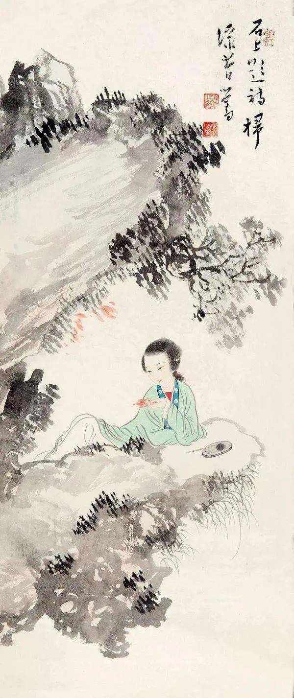 一诗一画一仕女,一心一境一个人_溥儒