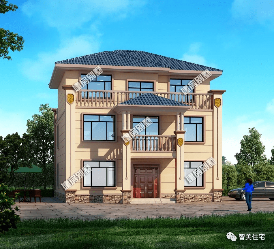 长方形宅基地上建别墅选择这款简欧风格户型在浙江很出名