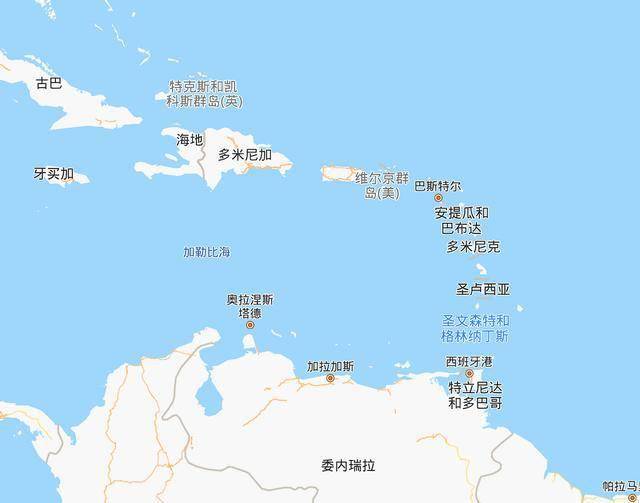 小安列斯群岛地图图片