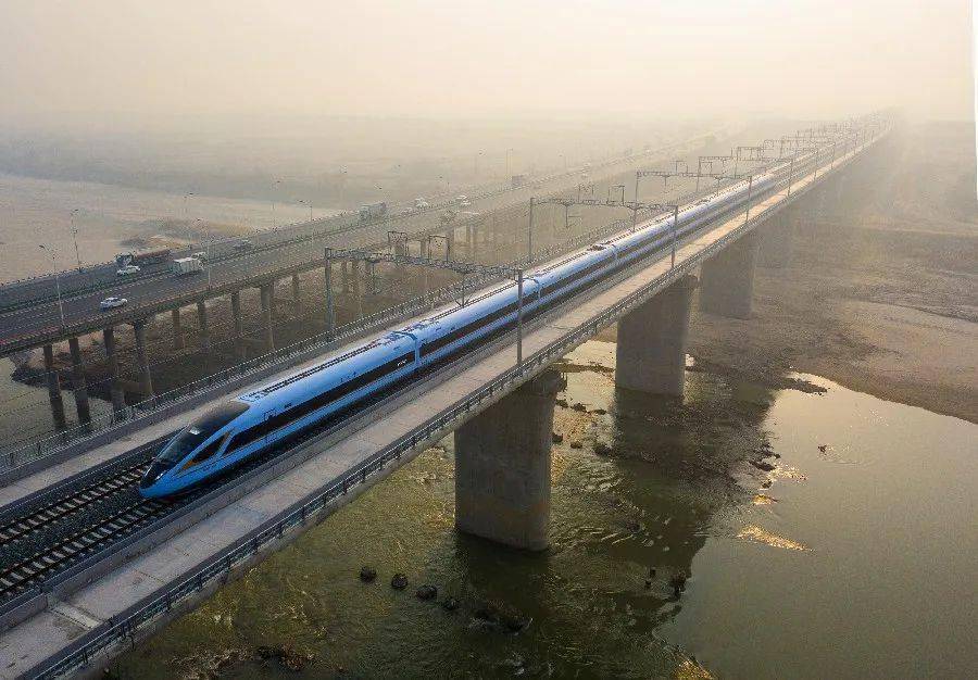 西韩城际渭蒲高速特大桥(2019.9)