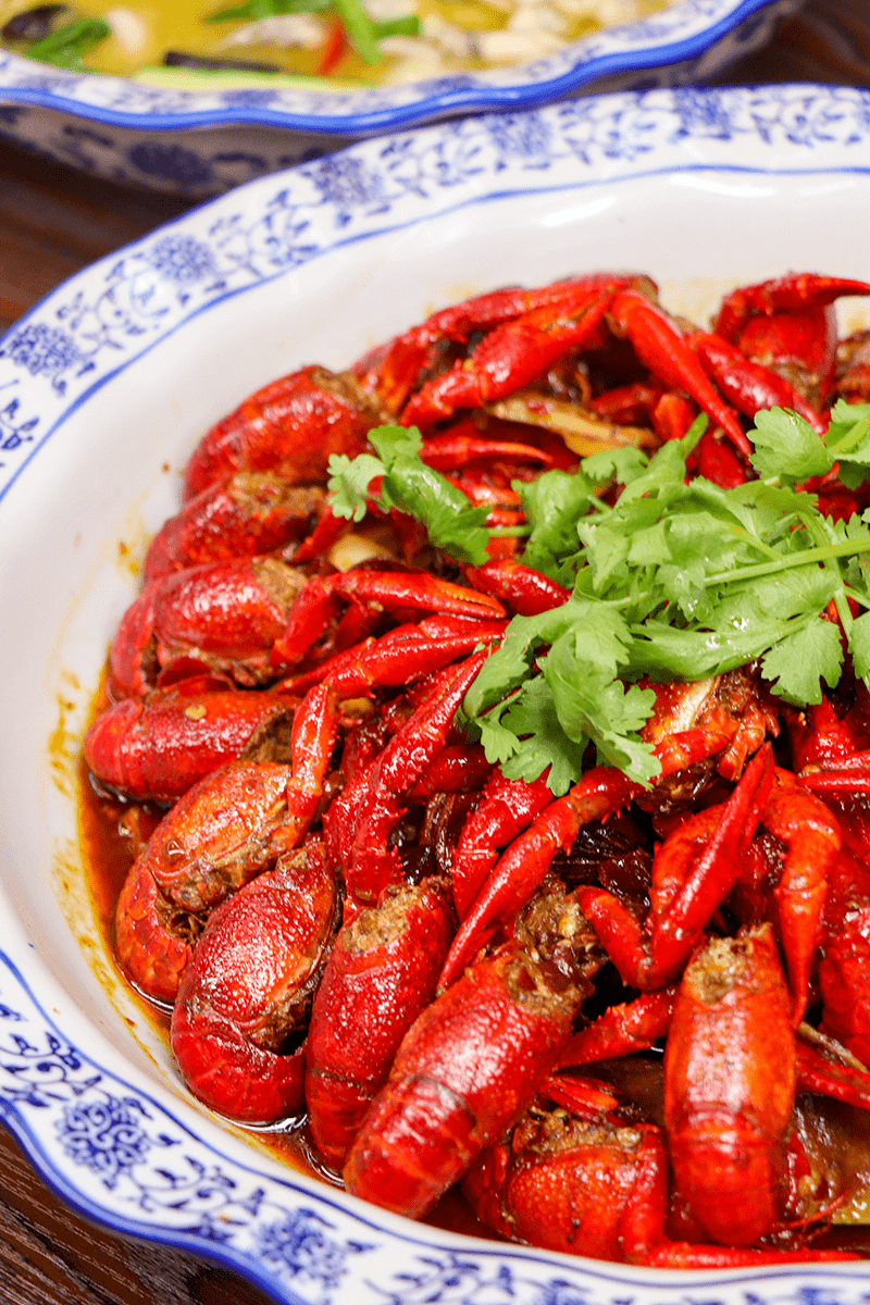 蒜香/香辣小龙虾 酸菜鱼 钉螺 .坐标万达!_虾肉