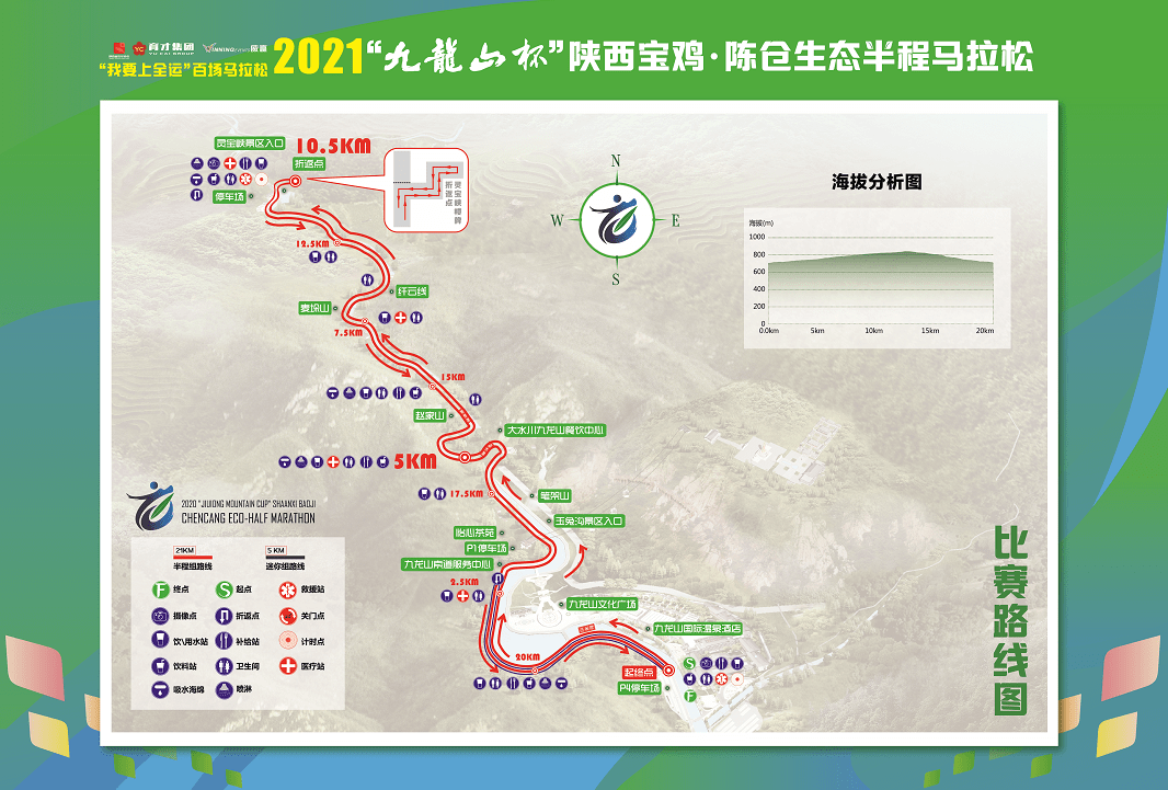 赛讯丨2021"九龙山杯"陕西宝鸡·陈仓生态半程马拉松即将开赛