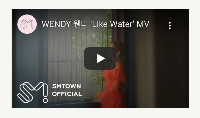 red velvet的wendy谈治愈和创作她的个人专辑 《like water》