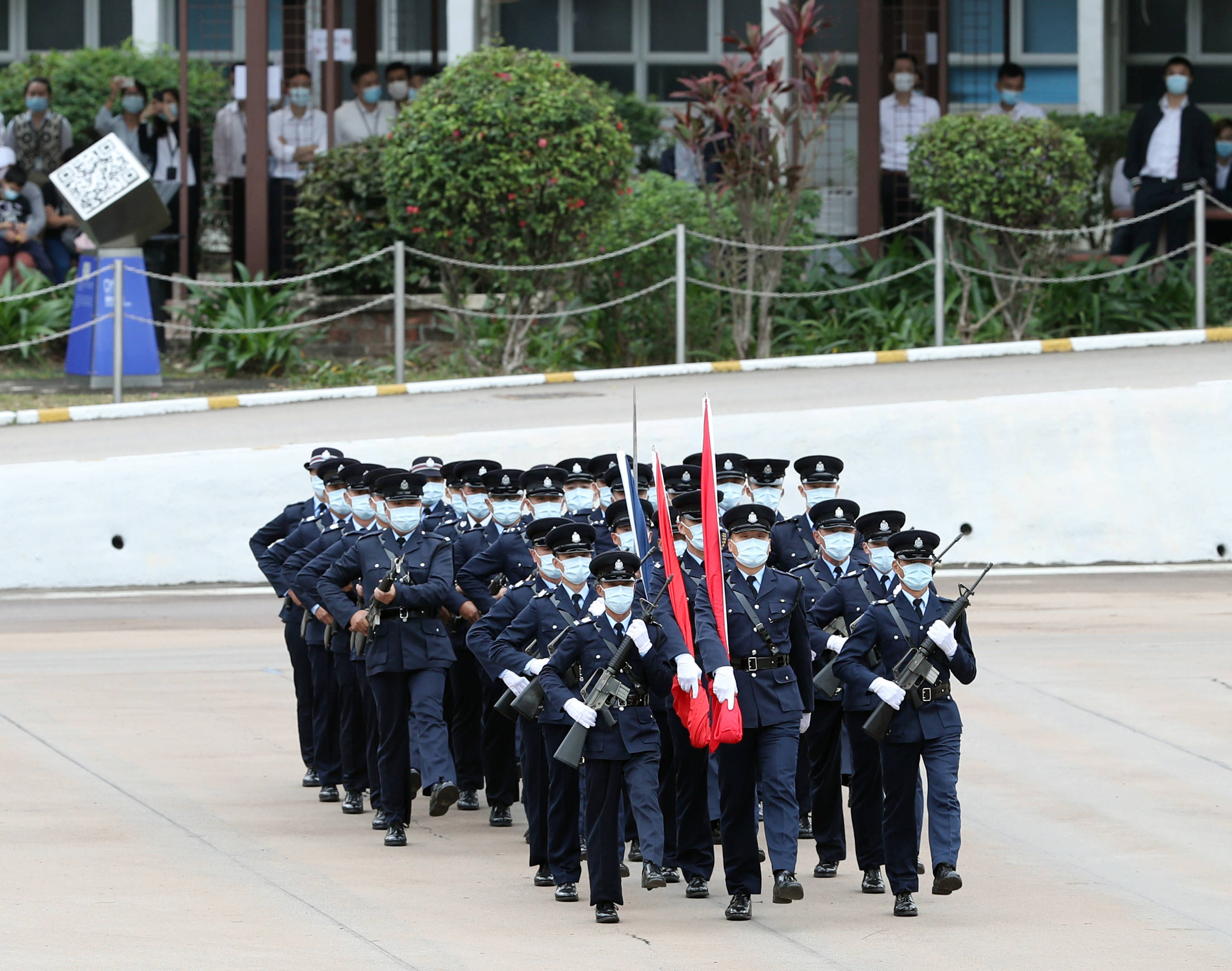 香港纪律部队"首秀"中式步操台前幕后的那些事儿