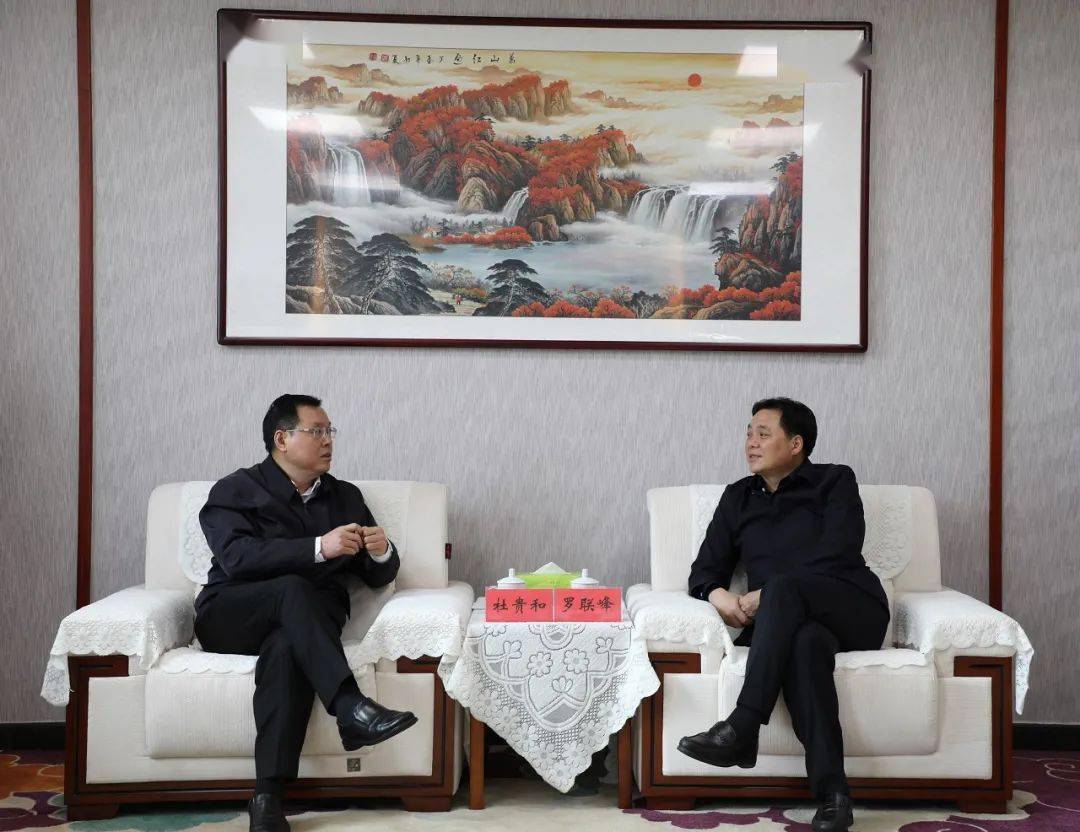 市委书记罗联峰会见国网通用航空有限公司总经理杜贵和一行