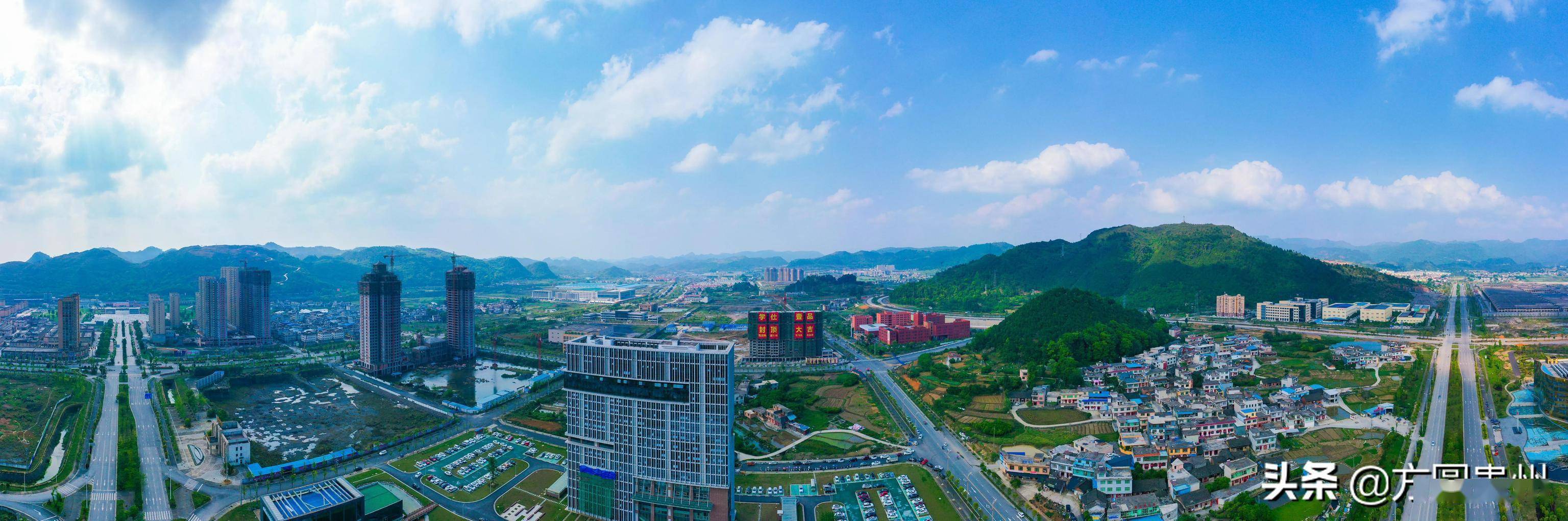 贵州黔南一县城,城市规划框架很超前