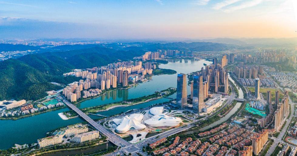 湘江新区鸟瞰图.(湘江新区管委会供图)
