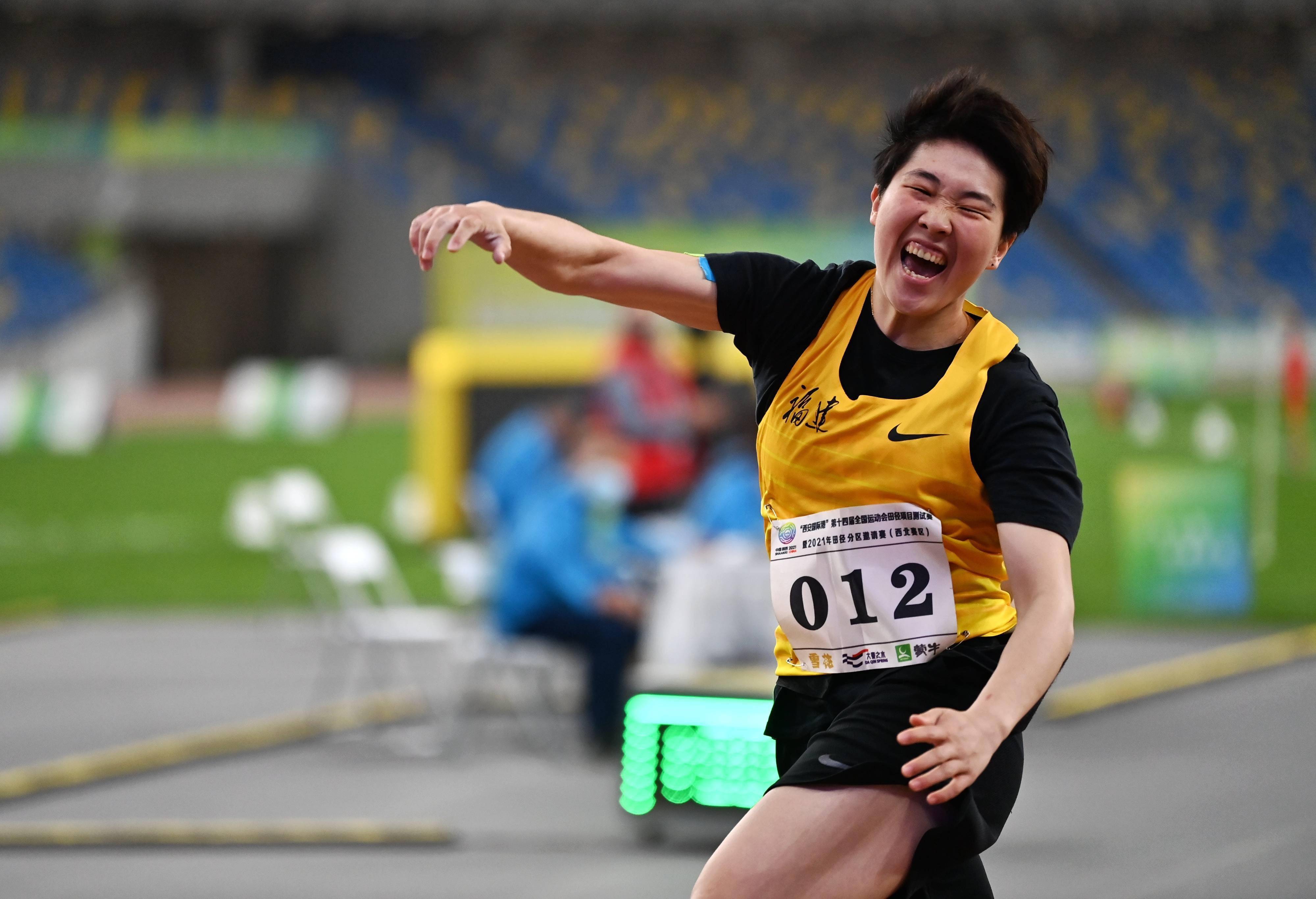 当日,在陕西西安举行的第十四届全国运动会田径项目测试赛暨2021年