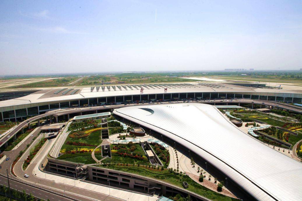 郑州机场全景图片