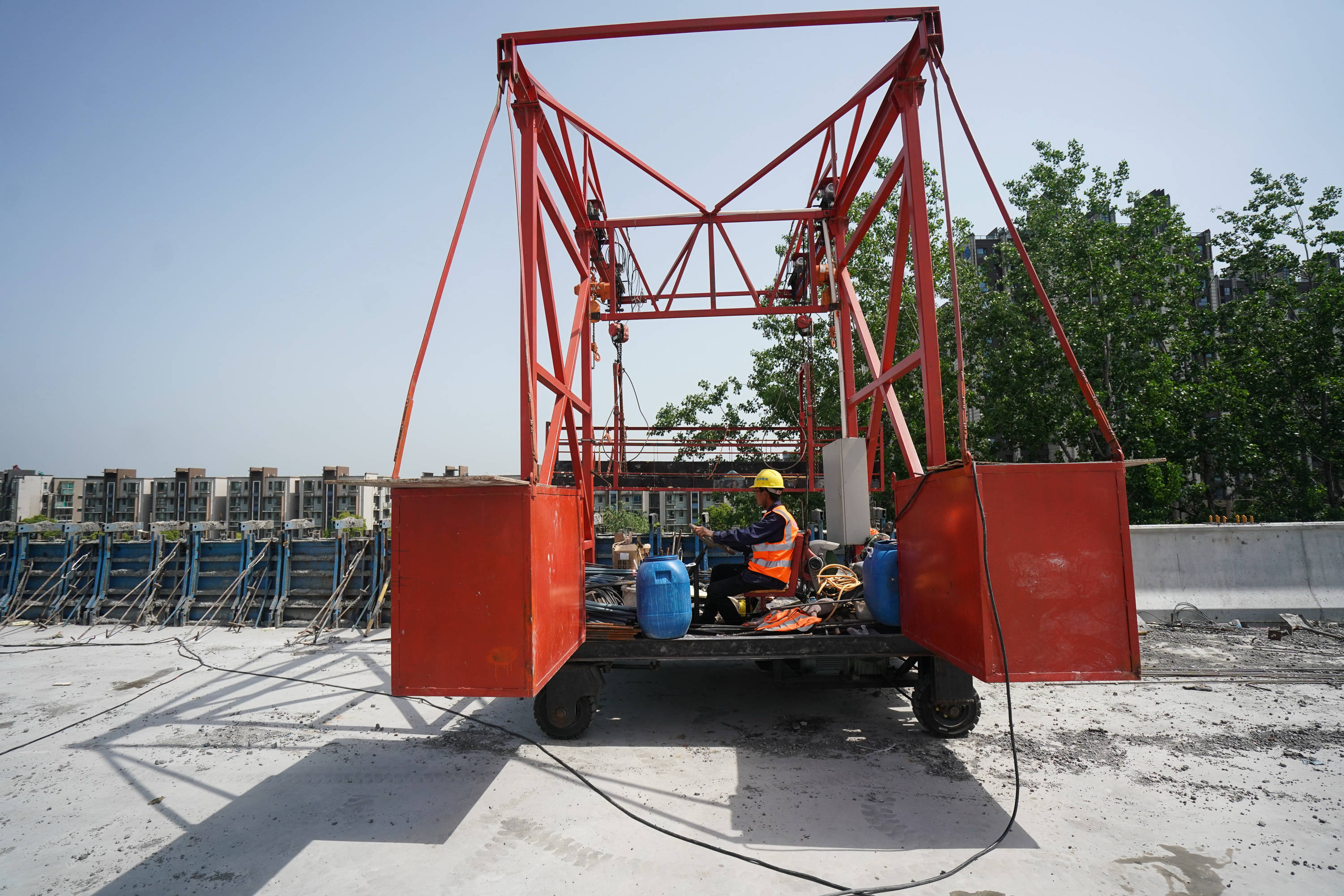 312国道南京段改扩建工程主线高架桥建设稳步推进