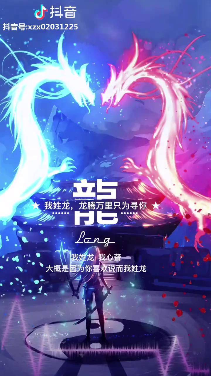 百家姓龙留下你的姓氏下个作品可能就是你的姓氏壁纸手机动态壁纸