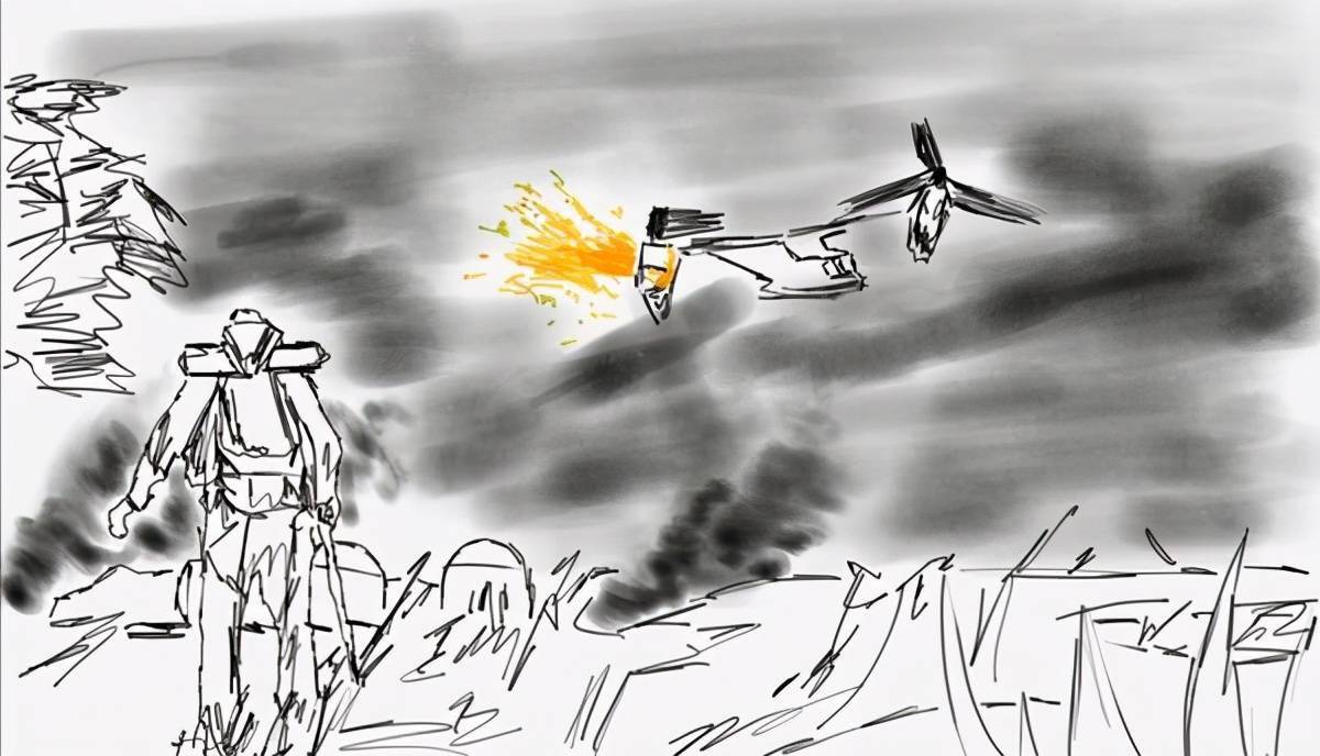 《战地6》首支预告素描图曝光 飞机坠毁,装甲士兵出场
