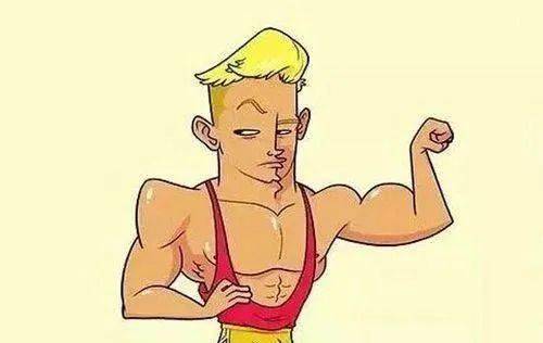 为了让他平复下来,我说:"你的胸肌够野蛮的!