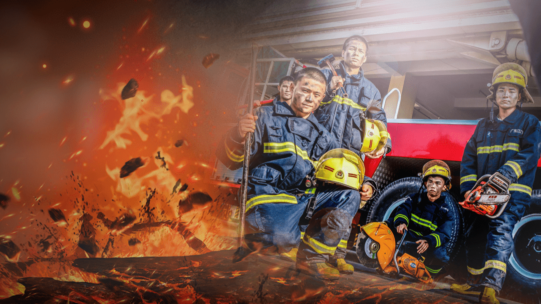 五四青年节恰消防青年风华正茂