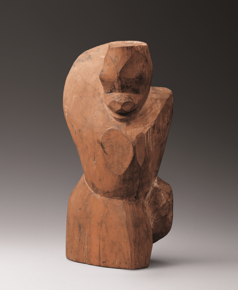 彩绘木猴 (图片来自甘肃省博物馆)03汉代木雕随葬明器用量激增武威