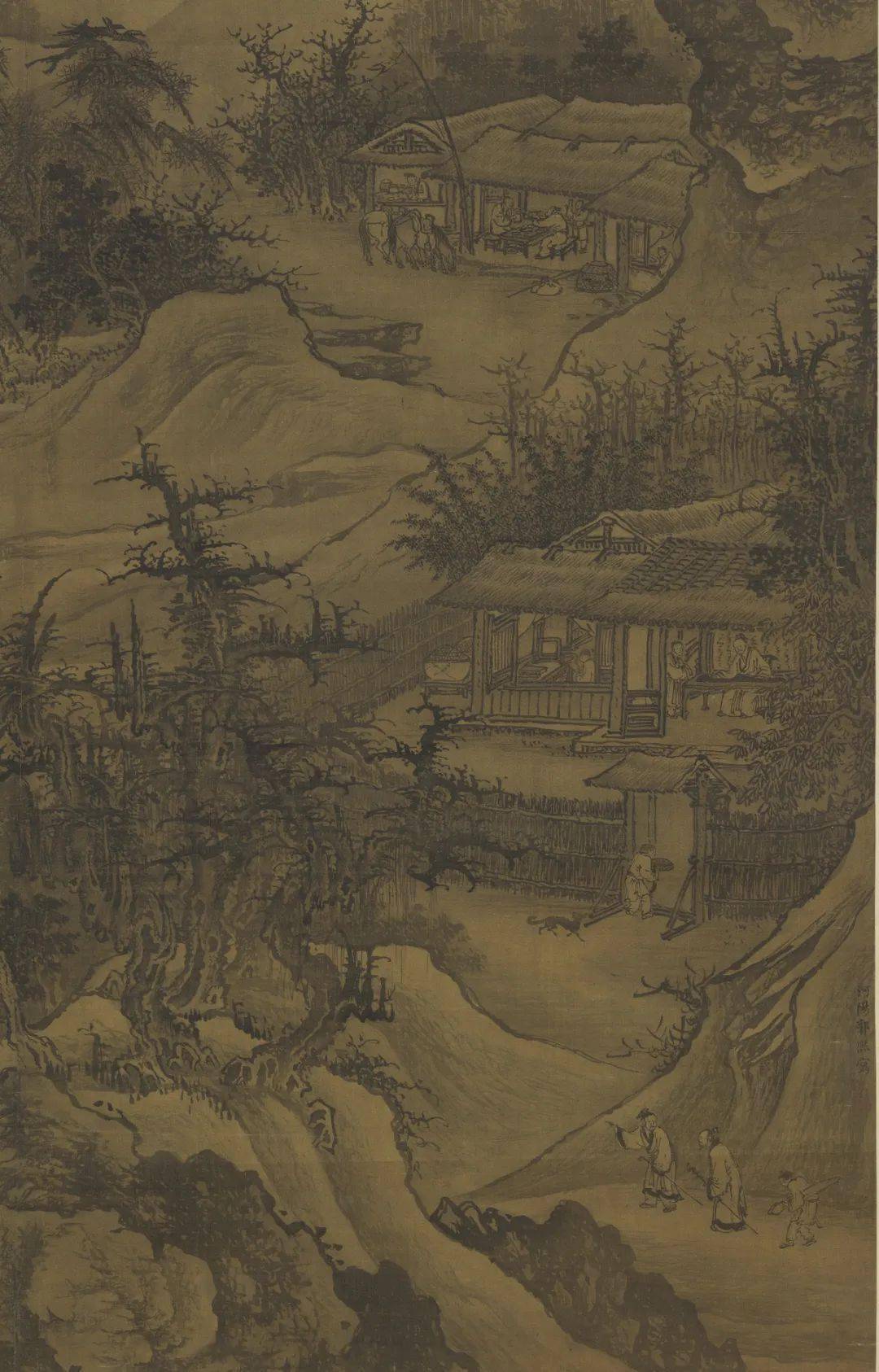 赏画李在山庄高逸图