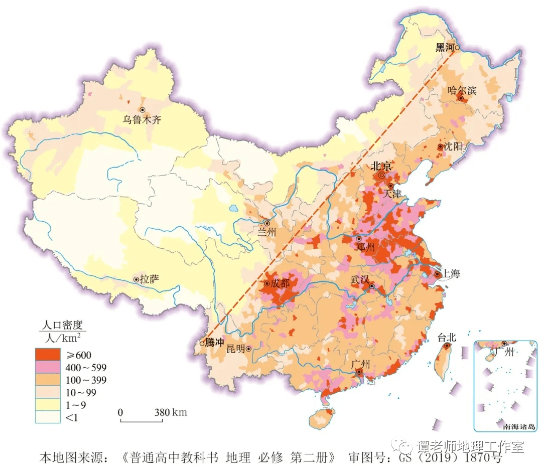 胡焕庸人口之分布_胡焕庸人口地理分界线