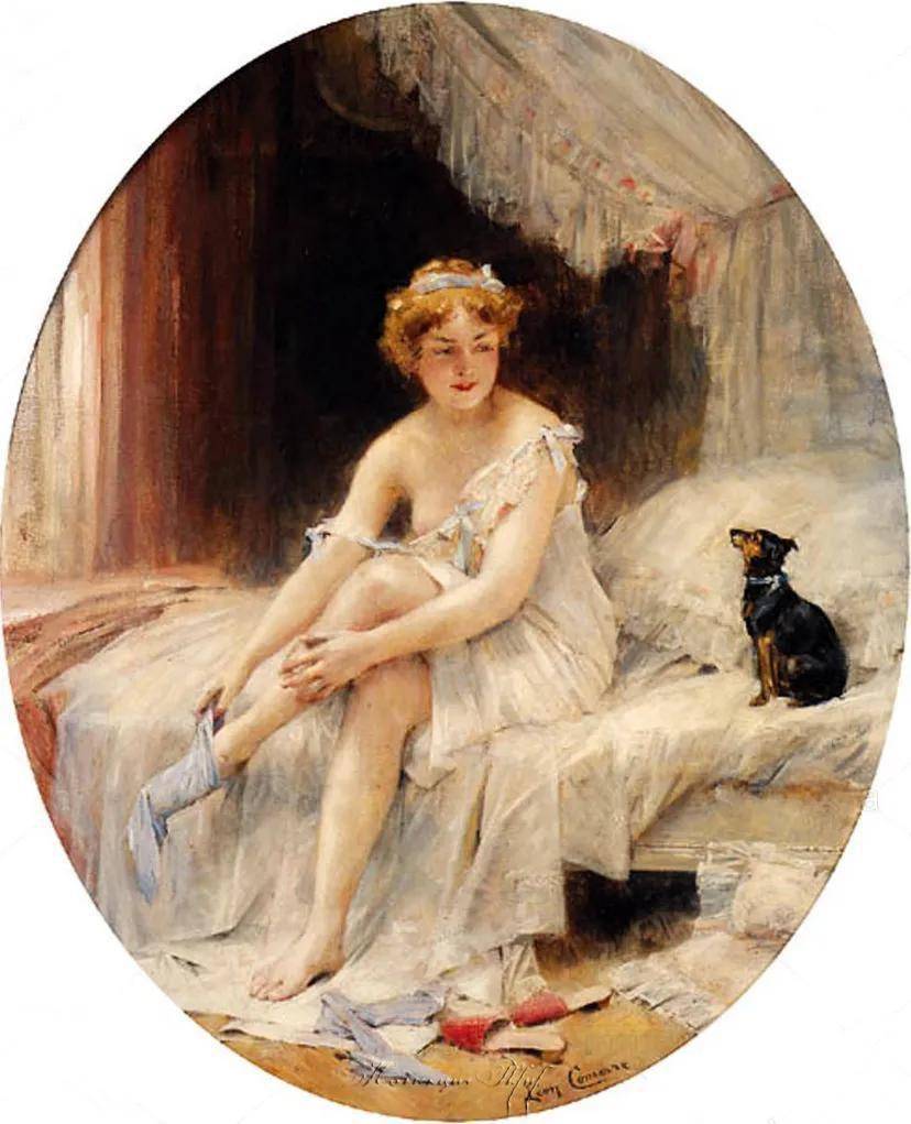 法国学院派画家莱昂弗朗索瓦科默尔油画作品欣赏