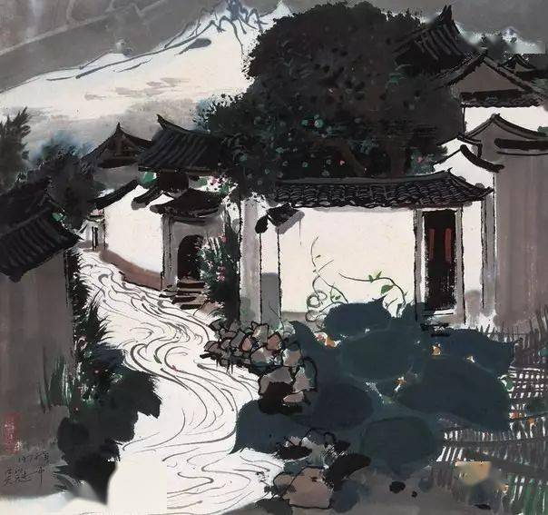 吴冠中画笔下的竹太美