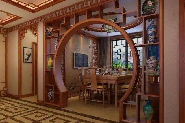 百年家居优雅的中式装修里多样的博古架隔断